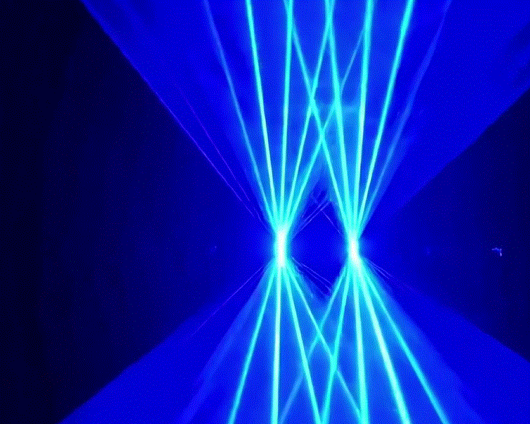 🎆 Mesmerizing Blue Stage Laser Show | Live Performance Highlights 🎆