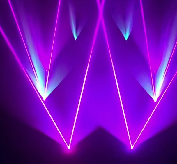 🎆 Spectacular Green Laser Show 🎆