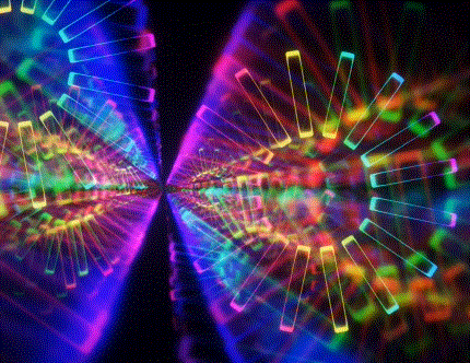 🌌Mesmerizing 4k Colorful Light Show | Black Background Visuals