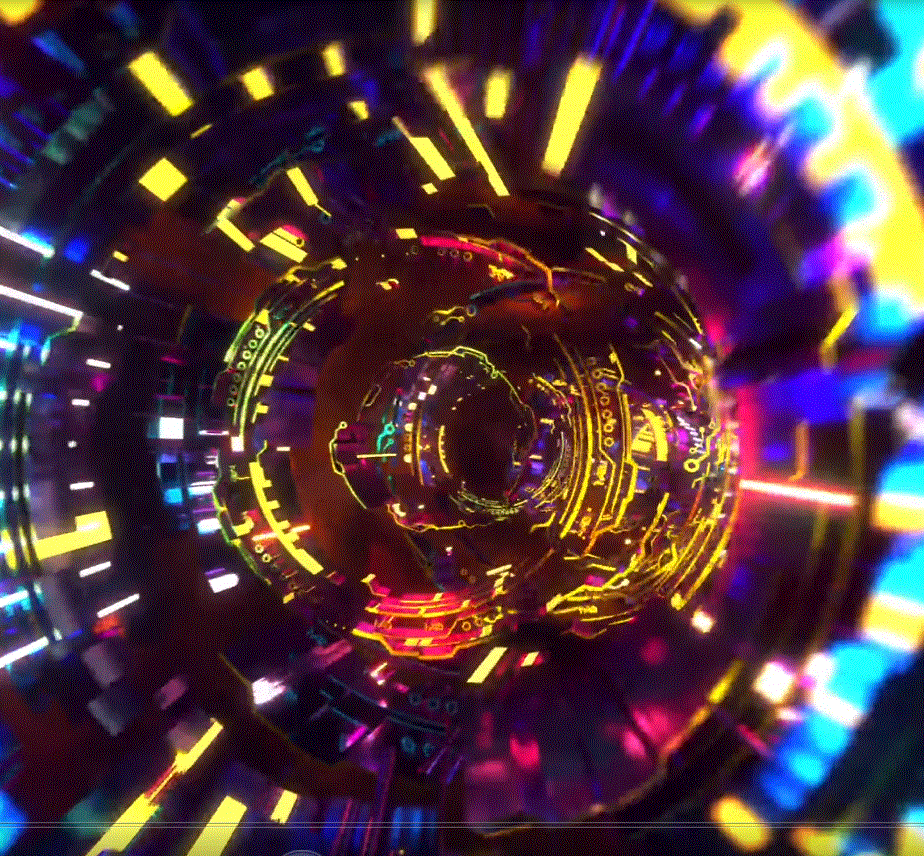 🎨✨ Dive into the Hypnotic World of the 3D Color Tunnel