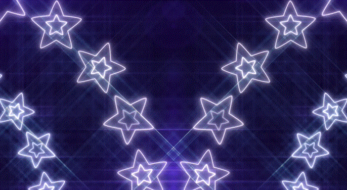 🌟 Retro Stars Display Loop – 80s Synthwave Space Background | Seamless VJ Visual