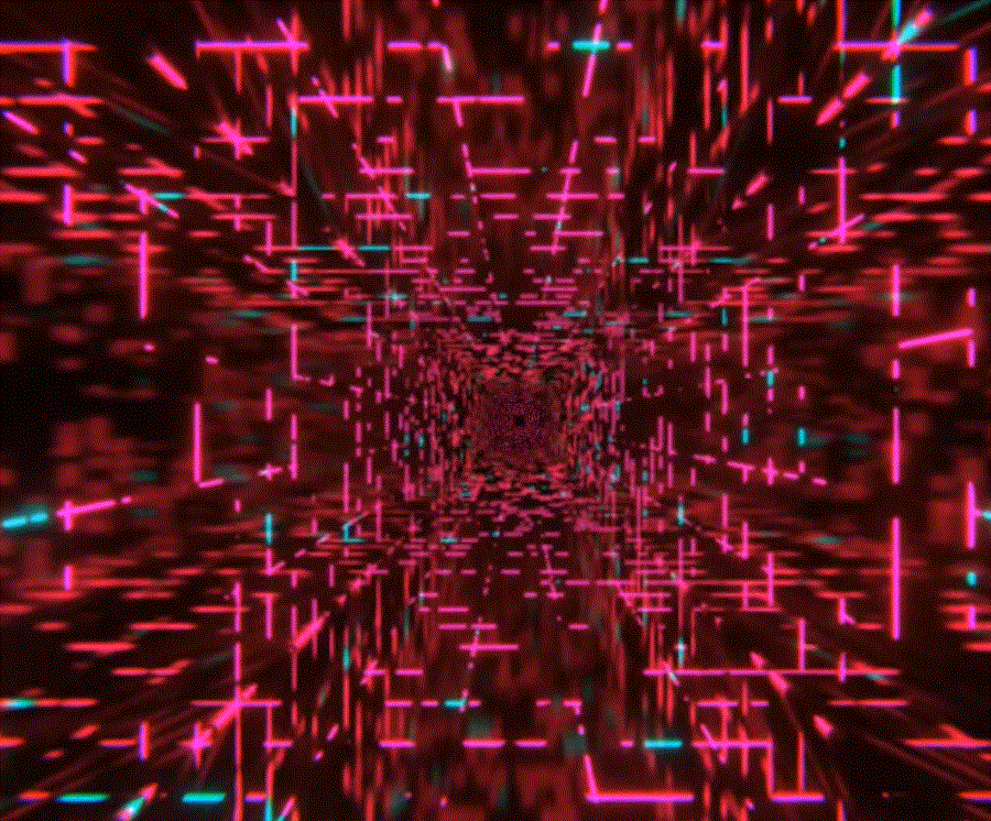 🔴 Retro Laser Tunnel VJ Loop | Seamless 4K Visuals for DJs & Events